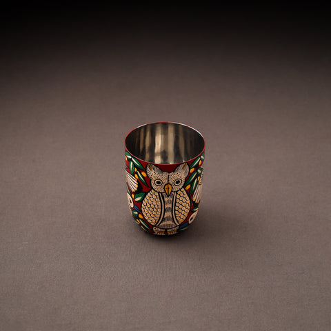 Bengal Patua Handpainted Stainless Steel Glass 06