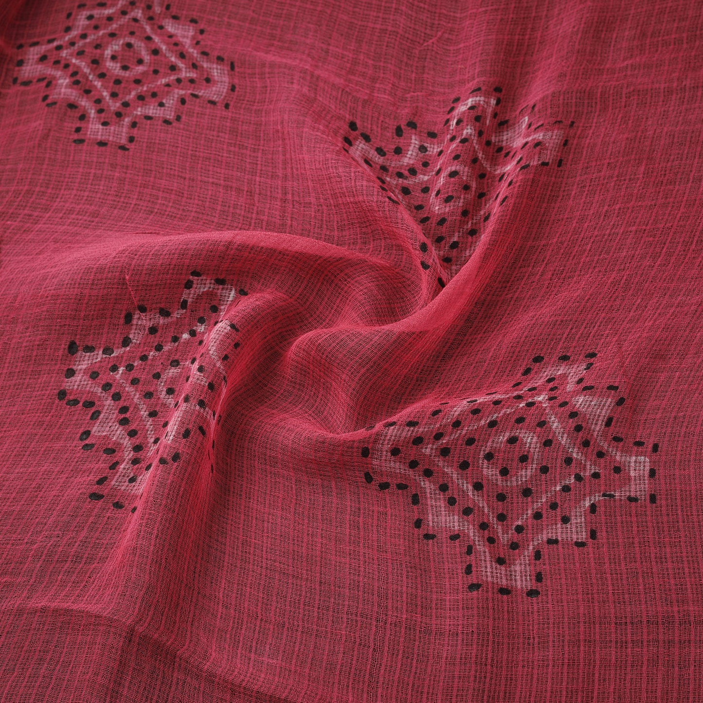 Akola Hand Block Print Kota Doria Cotton Fabric 13