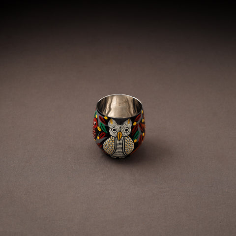 Bengal Patua Handpainted Stainless Steel Glass 09