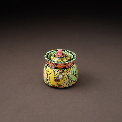 Odisha Pattachitra Handpainted Stainless Steel Ghee Pot 31