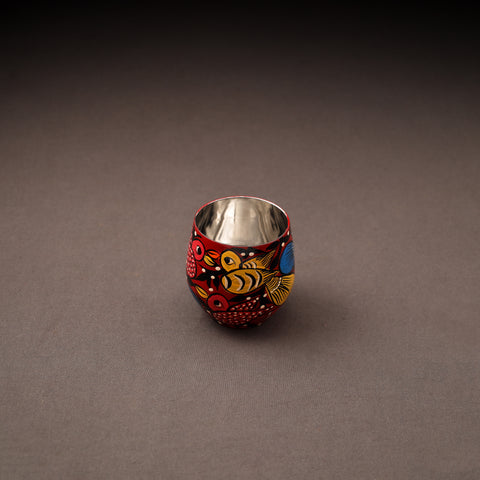 Bengal Patua Handpainted Stainless Steel Glass 10