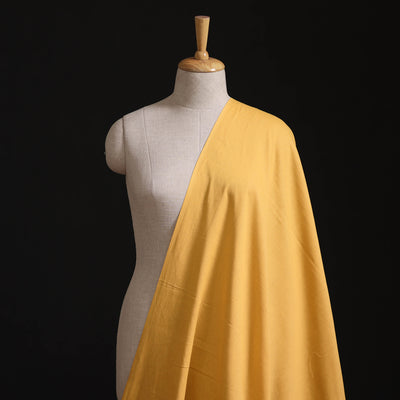 Mustard Yellow - Flex Cotton Prewashed Plain Fabric 07