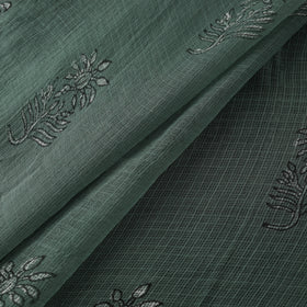 Green - Akola Hand Block Print Kota Doria Cotton Fabric 18