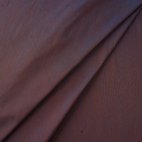Brown Slub Silk Plain Fabric 
