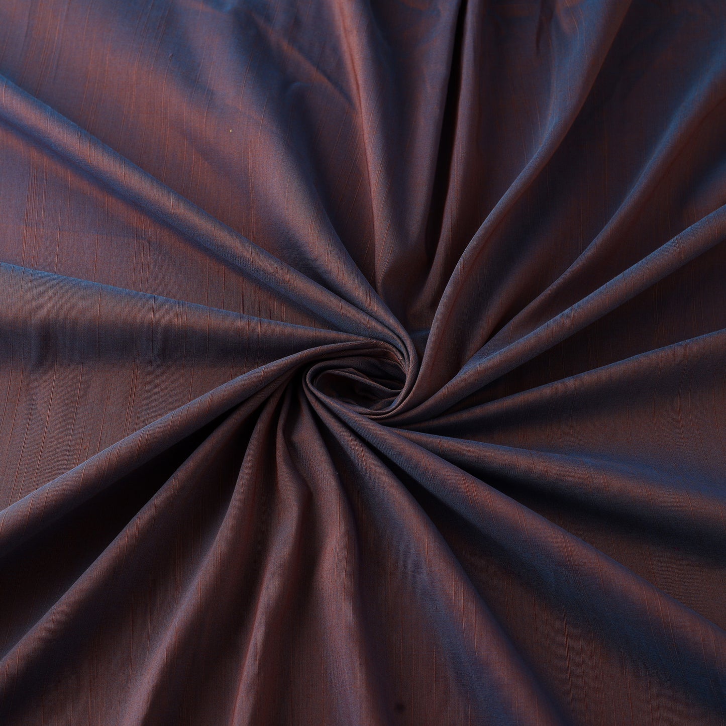 Brown Slub Silk Plain Fabric 