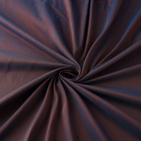 Brown Slub Silk Plain Fabric 