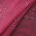 Pink - akola hand block print kota doria cotton fabric 19