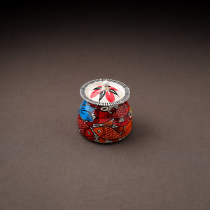 Bengal Patua Handpainted Stainless Steel Ghee Pot 12