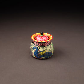 Odisha Pattachitra Handpainted Stainless Steel Ghee Pot 34