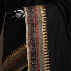 Black - kandangi chettinad cotton saree with border 71