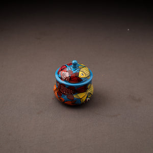Bengal Patua Handpainted Stainless Steel Ghee Pot 13