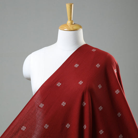 Red - Jacquard Prewashed Cotton Fabric 26