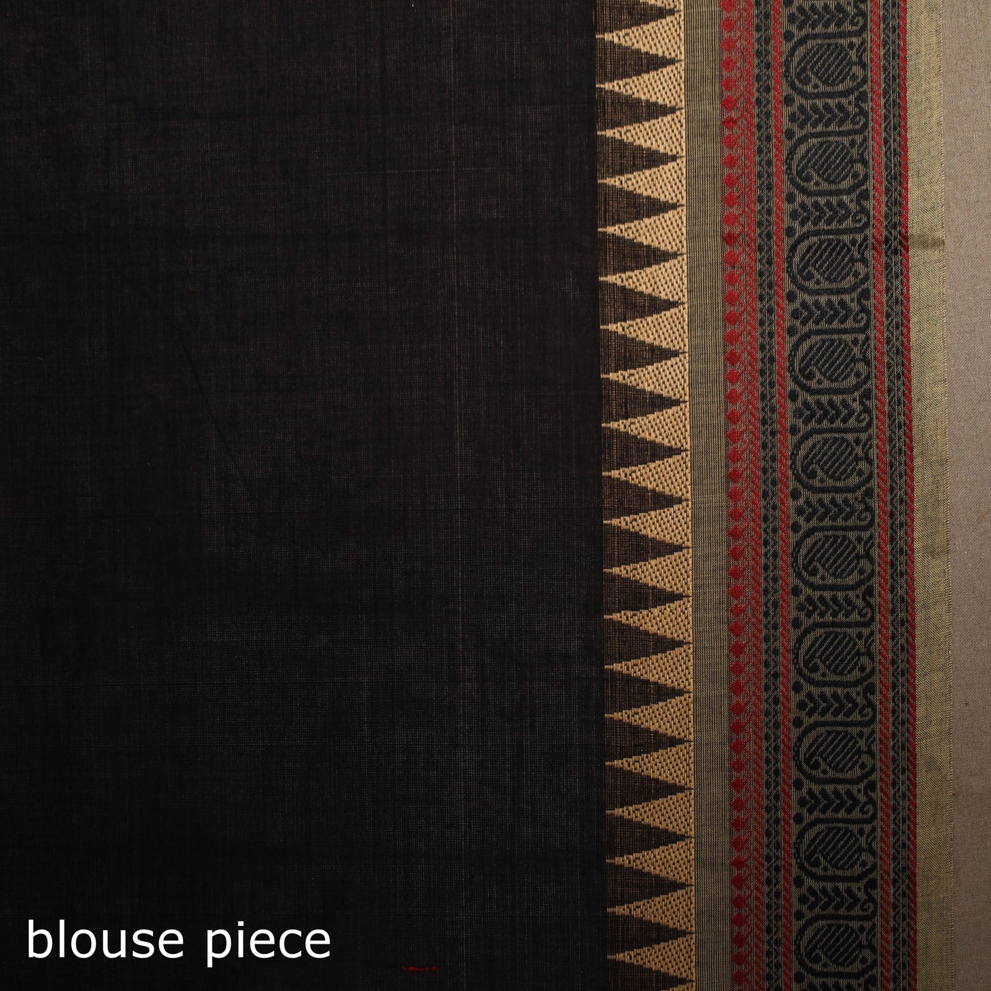 Black - kandangi chettinad cotton saree with border 71
