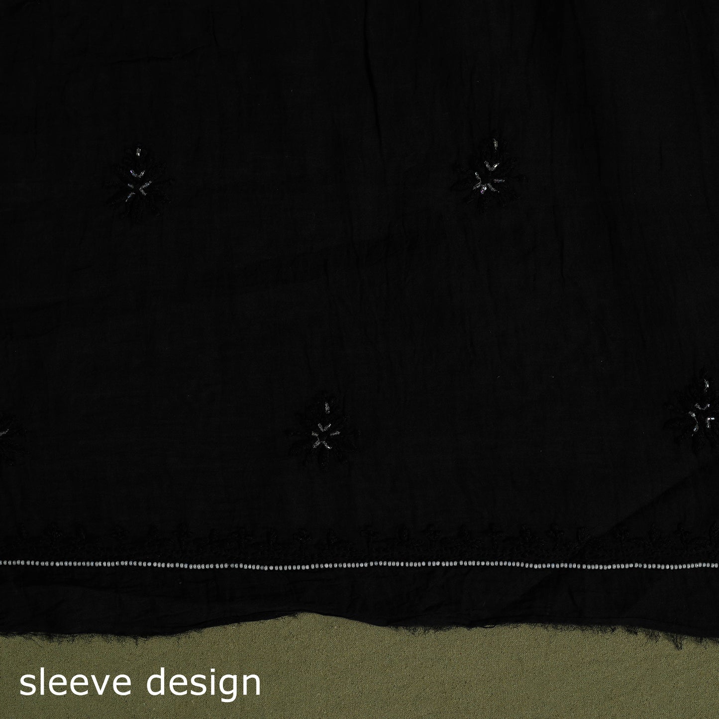 Hand Embroidery 2pc Mul Chanderi Chikankari Dress Material