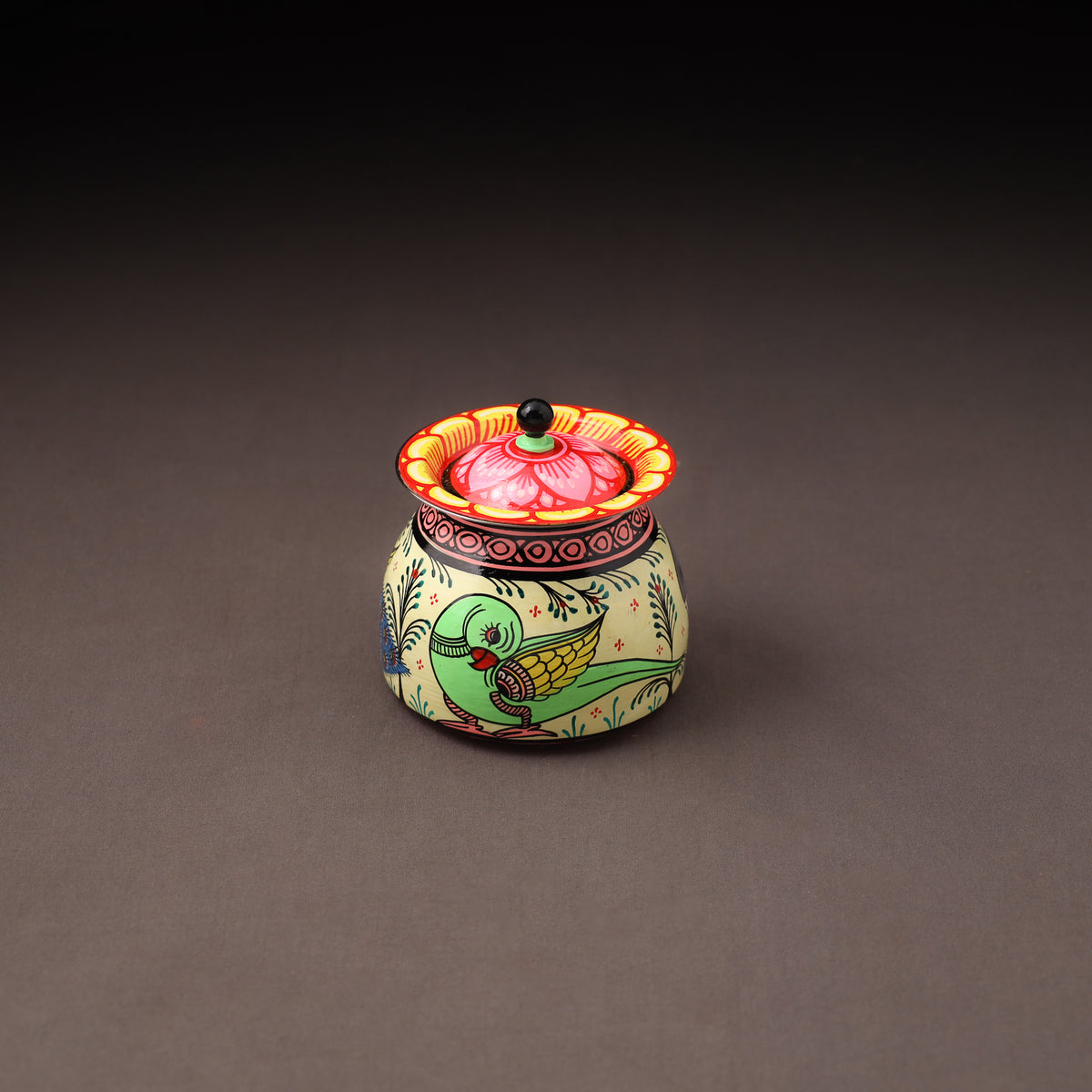 Odisha Pattachitra Handpainted Stainless Steel Ghee Pot 35