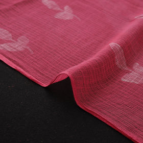 Pink - Akola Hand Block Print Kota Doria Cotton Fabric 21