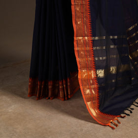 Blue - kandangi chettinad cotton saree with border 72