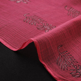 Pink - Akola Hand Block Print Kota Doria Cotton Fabric 23