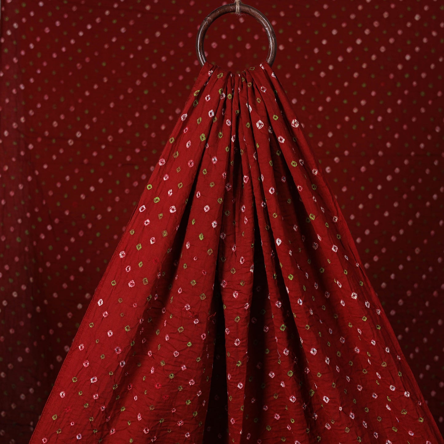 Kutch Bandhani Tie-Dye Cotton Fabric 11