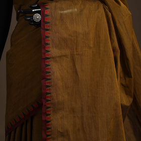 Brown - kandangi chettinad cotton saree with border 73