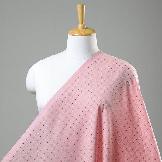 Pink - Jacquard Prewashed Cotton Fabric 32