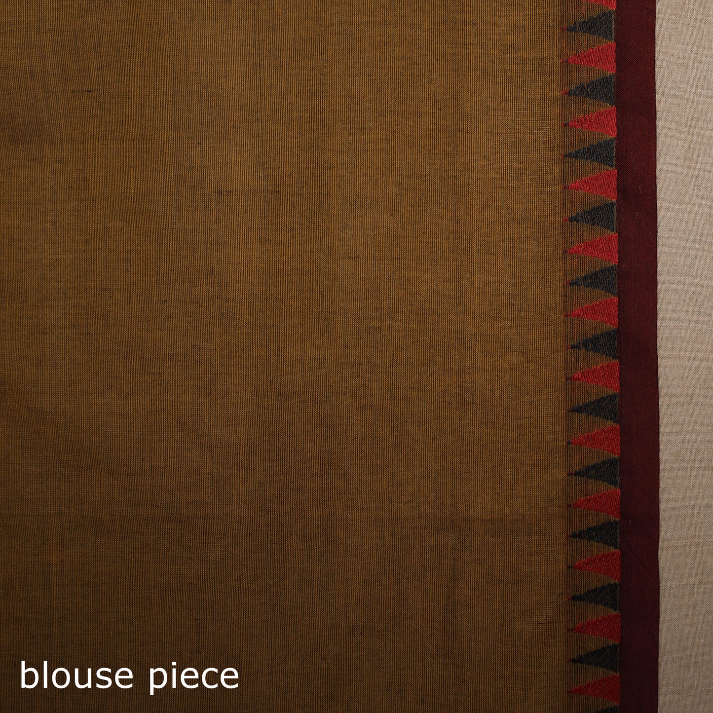 Brown - kandangi chettinad cotton saree with border 73