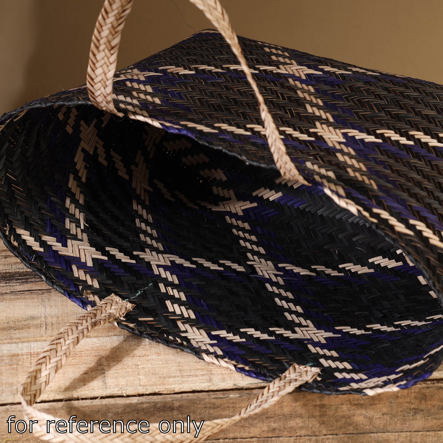 Black - Handmade Water Hyacinth Shoulder Bag from Assam