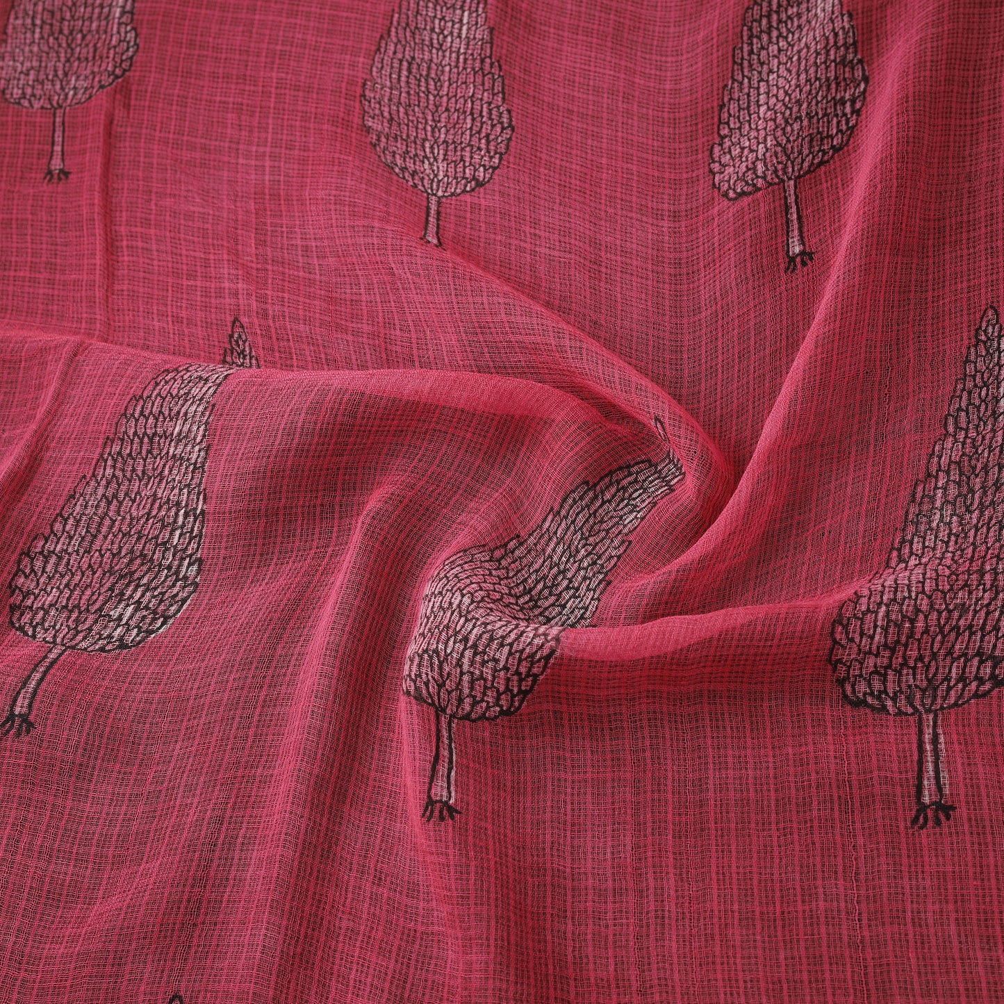 Akola Hand Block Print Kota Doria Cotton Fabric 27
