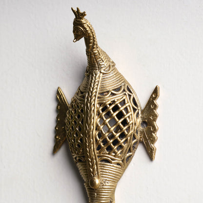 Peacock - Tribal Odisha Dokra Handmade Key Holder
