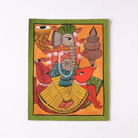 Handpainted Pattachitra Painting by Laltu Chitrakar (14 x 11 in)