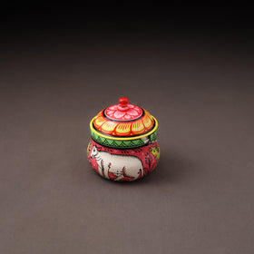 Odisha Pattachitra Handpainted Stainless Steel Ghee Pot 41