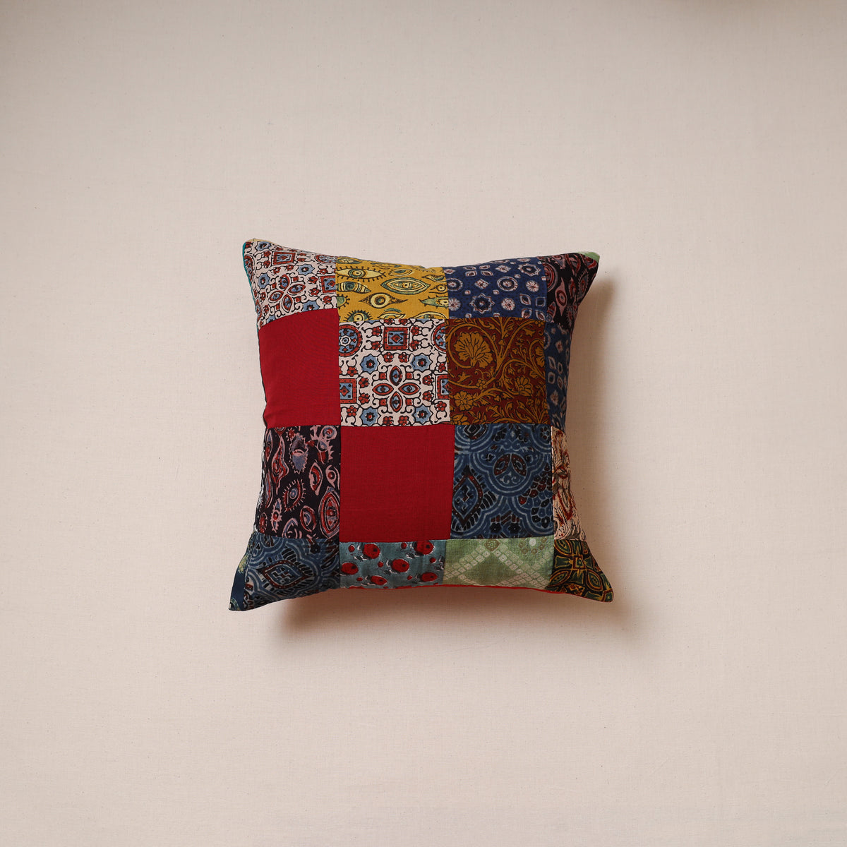 Patchwork Cushion Cover (16 x 16 in) 05