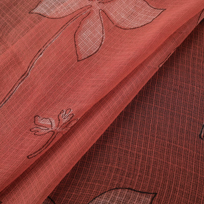 Red - Akola Hand Block Print Kota Doria Cotton Fabric 29