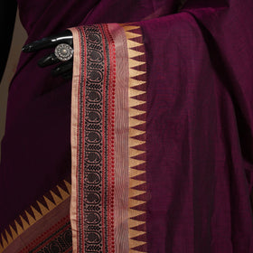 Purple - kandangi chettinad cotton saree with border 79