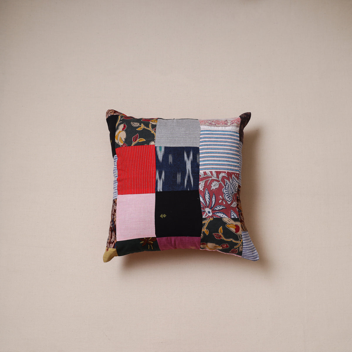 Patchwork Cushion Cover (16 x 16 in) 06