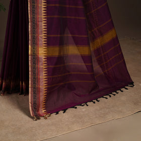 Purple - kandangi chettinad cotton saree with border 79