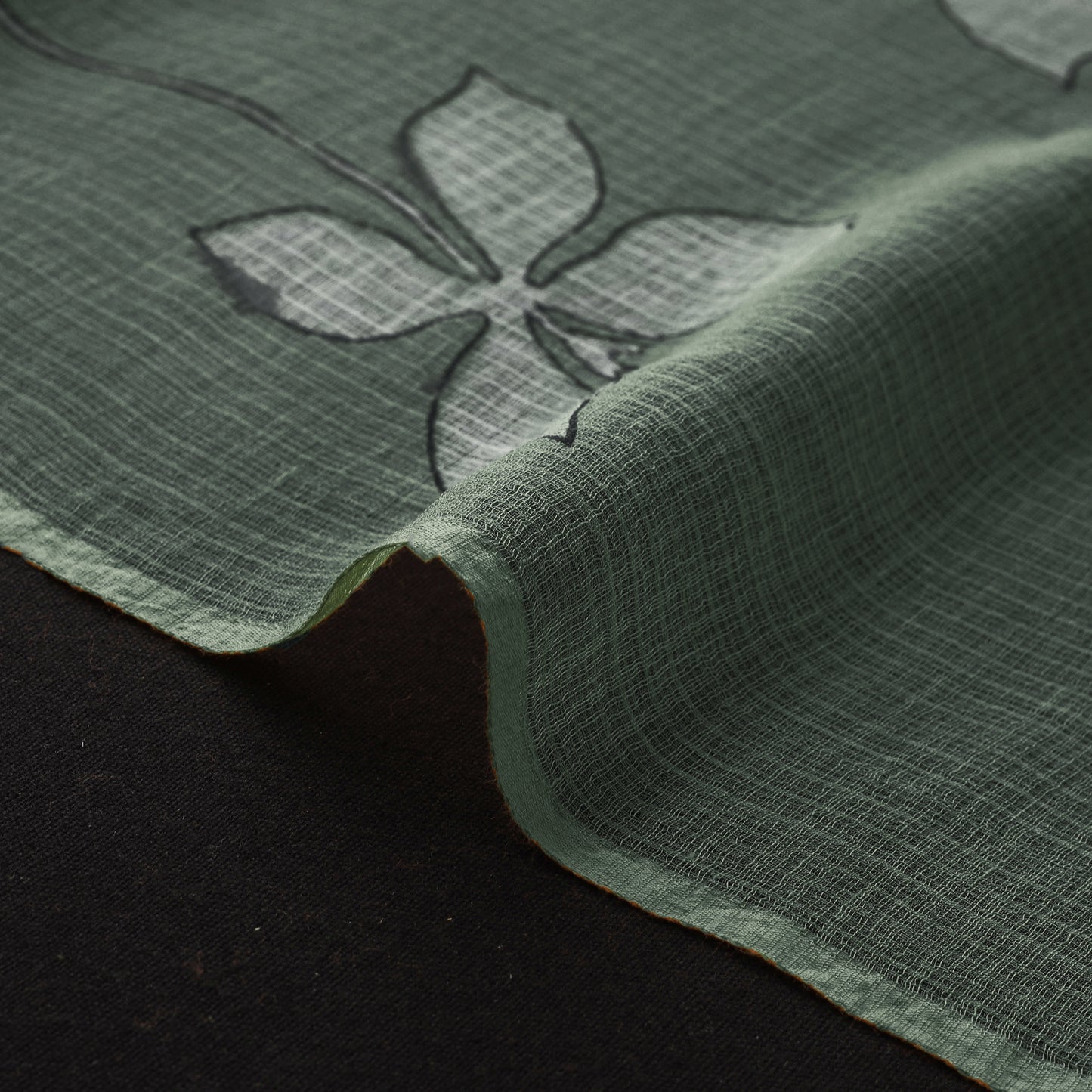 Akola Hand Block Print Kota Doria Cotton Fabric 12