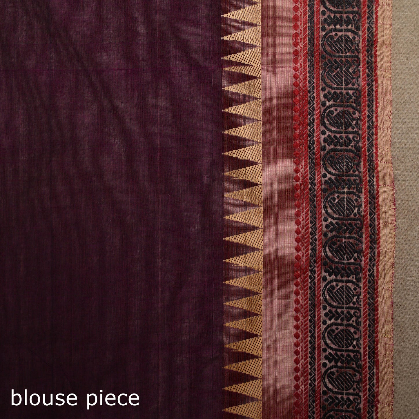 Purple - kandangi chettinad cotton saree with border 79