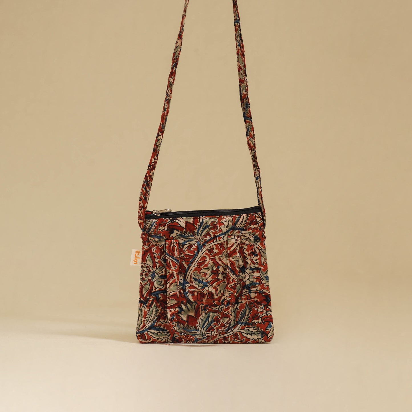 Handcrafted Quilted Sling Bag 17