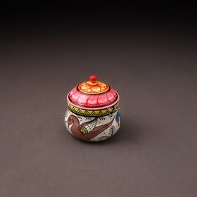 Odisha Pattachitra Handpainted Stainless Steel Ghee Pot 43