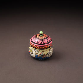 Odisha Pattachitra Handpainted Stainless Steel Ghee Pot 44