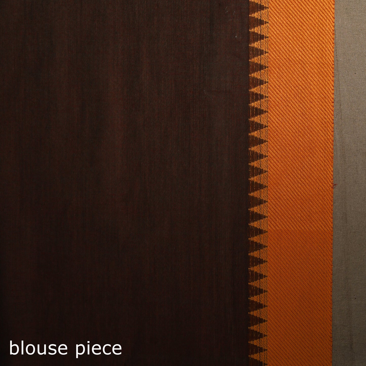 Brown - kandangi chettinad cotton saree with border 78