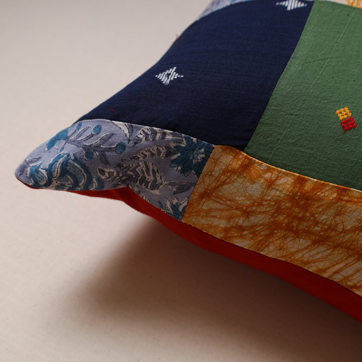 Patchwork Cushion Cover (16 x 16 in) 12