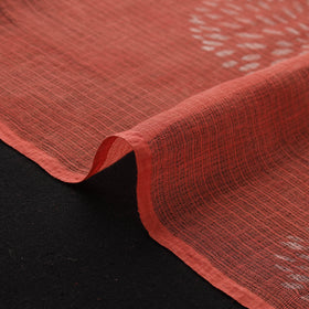 Red - Akola Hand Block Print Kota Doria Cotton Fabric 33