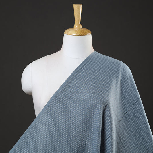 Grey - Prewashed Running Stitch Cotton Fabric 29