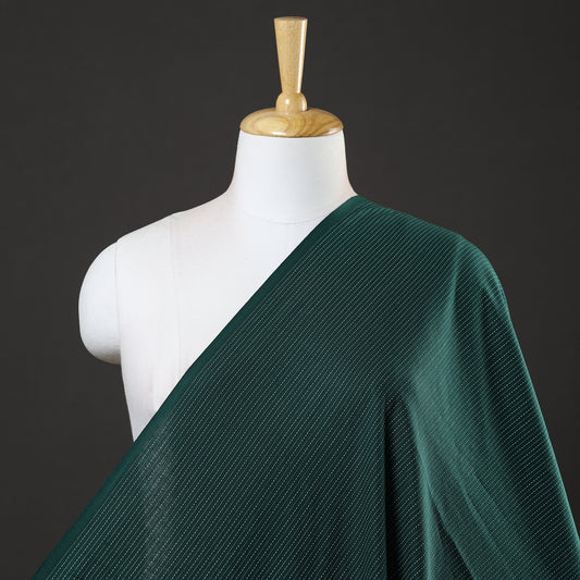 Green - Prewashed Running Stitch Cotton Fabric 28