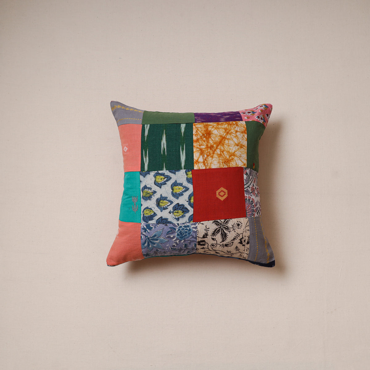 Patchwork Cushion Cover (16 x 16 in) 17
