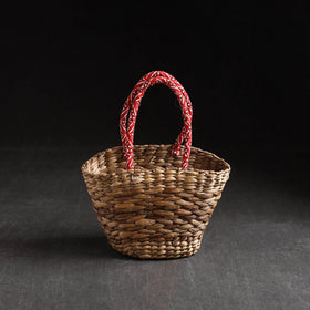 Brown - Handcrafted Organic Water Hyacinth Magnificent Basket