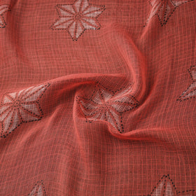 Red - Akola Hand Block Print Kota Doria Cotton Fabric 39