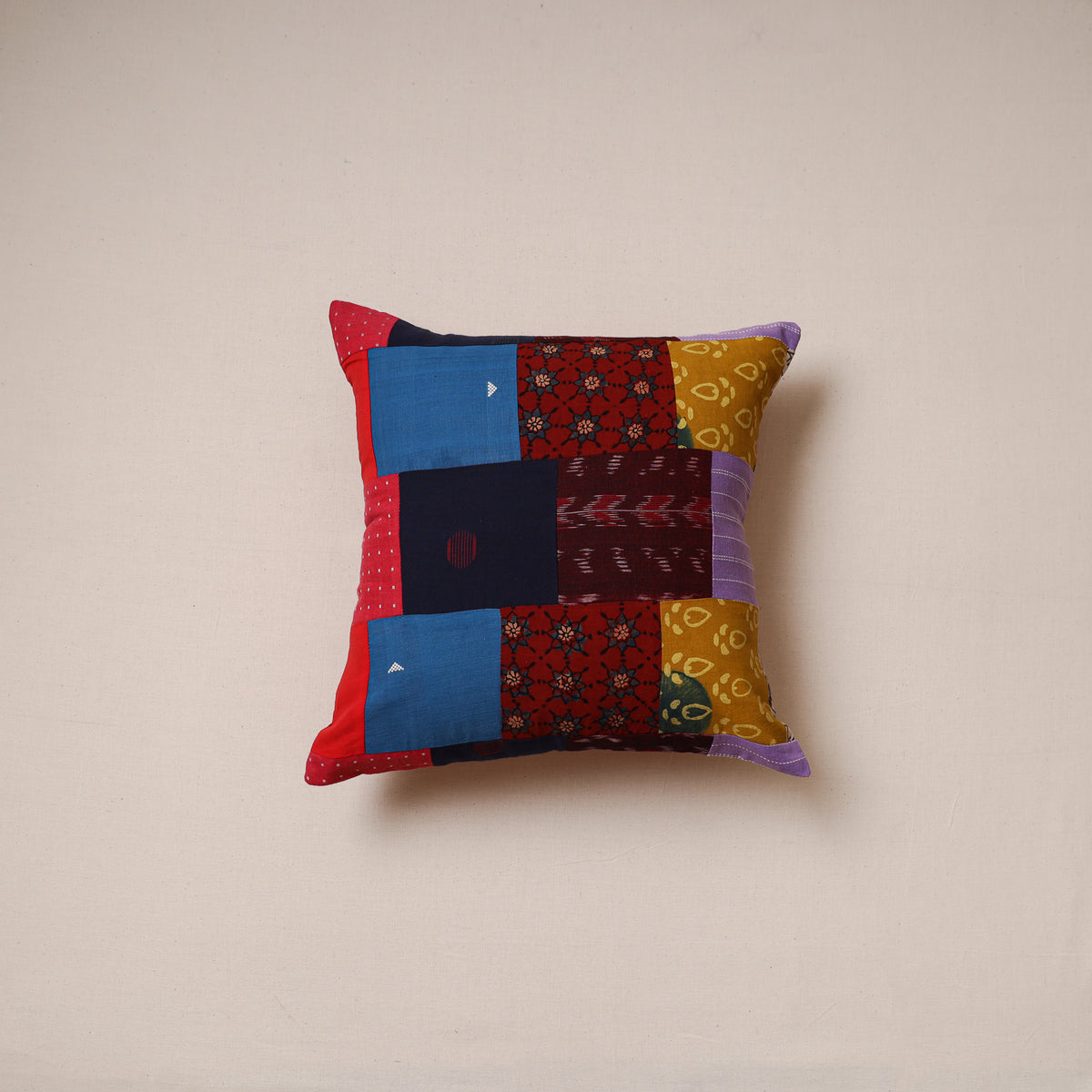 Patchwork Cushion Cover (16 x 16 in) 23